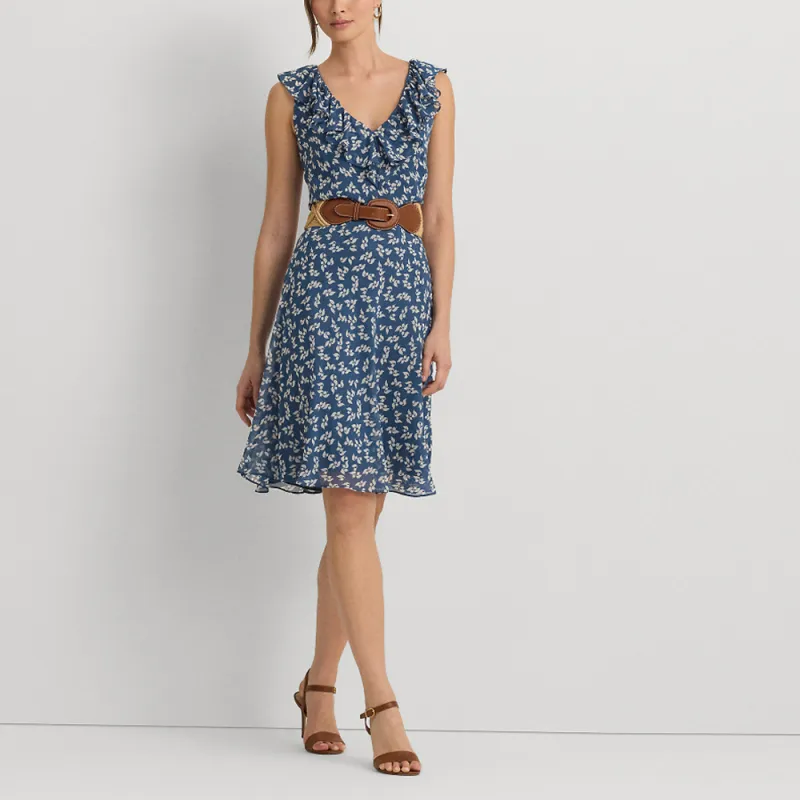 Polo Ralph Lauren SS24 Sleeveless Dress Women's Blue-1