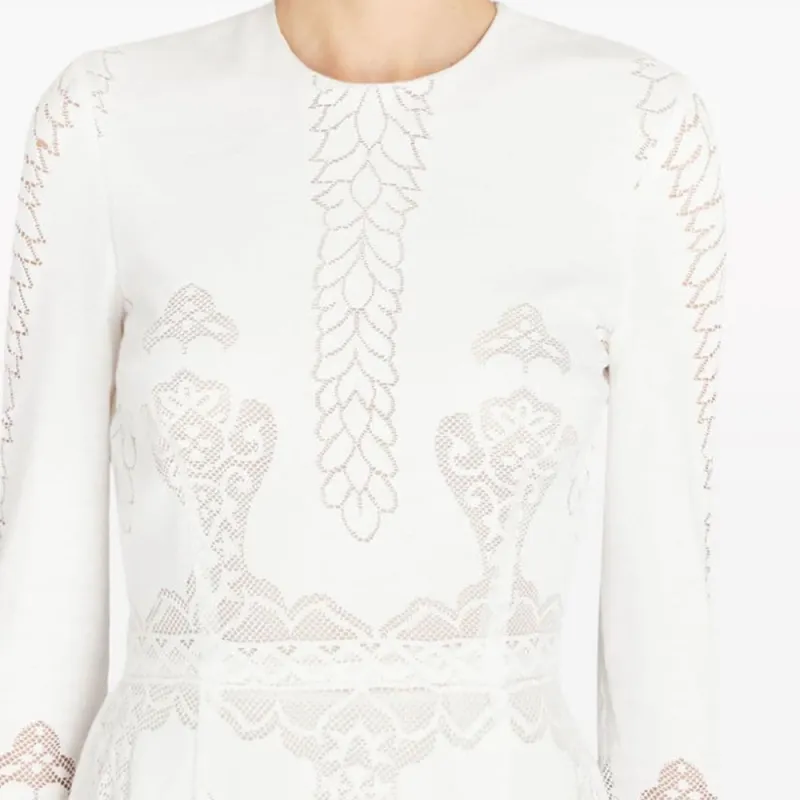 Giambattista Vall Jardin D'Eden Macramé Dress-5