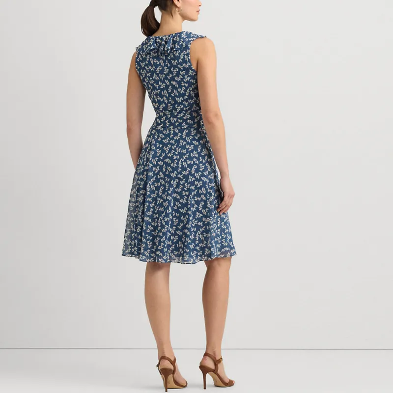 Polo Ralph Lauren SS24 Sleeveless Dress Women's Blue-2