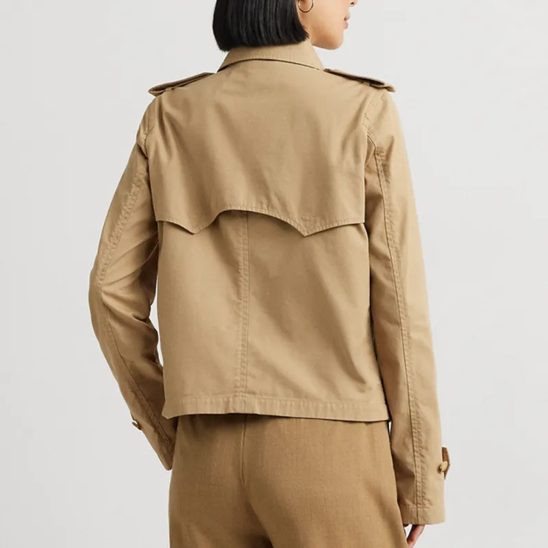 Polo Ralph Lauren SS24 Trench Coat Women's Birch Brown-3