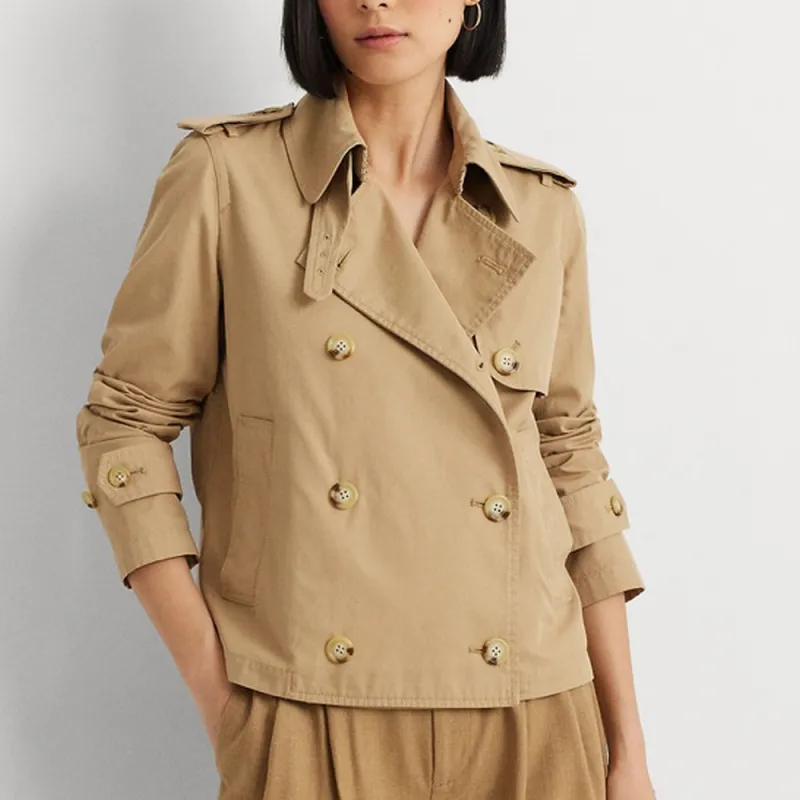Polo Ralph Lauren SS24 Trench Coat Women's Birch Brown-2