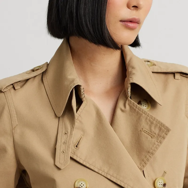 Polo Ralph Lauren SS24 Trench Coat Women's Birch Brown-4