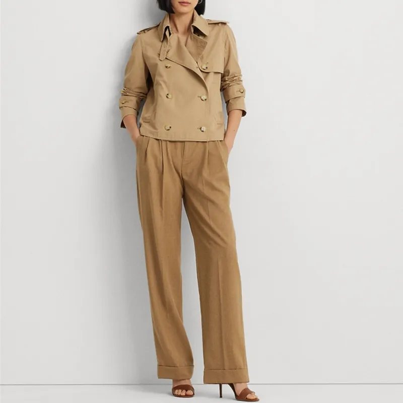 Polo Ralph Lauren SS24 Trench Coat Women's Birch Brown-1