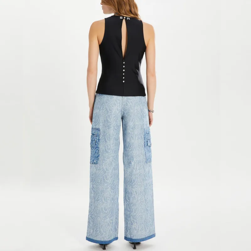 Sonia Rykiel Bustier detail Open back Tank Top-3