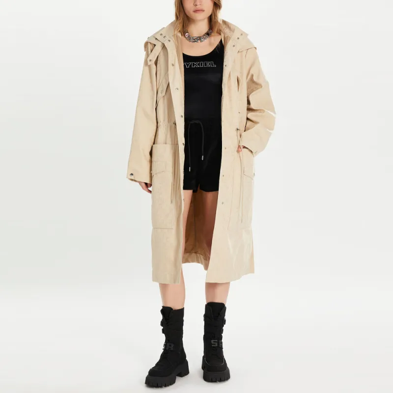 SONIA RYKIEL SS24 Coats Women's Khaki-2