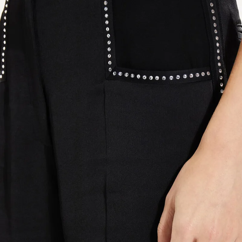 Sonia Rykiel Crystal embellished Wide leg Trousers-4