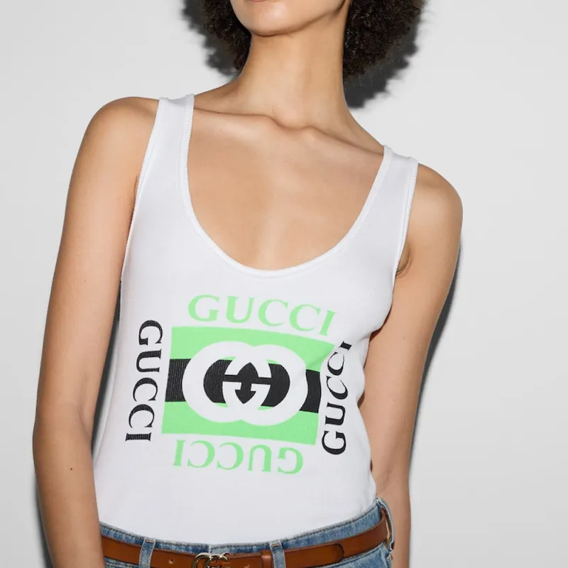 GUCCI Tank Tops Women's White-3