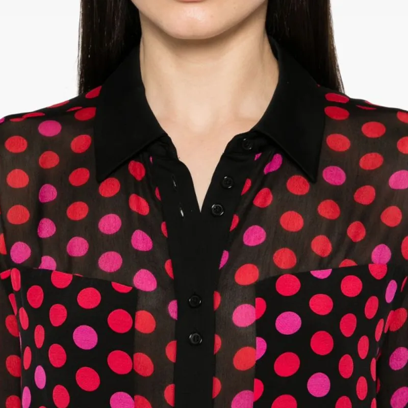 DVF Diane Von Furstenberg Louise Polka-dot Shirt-4