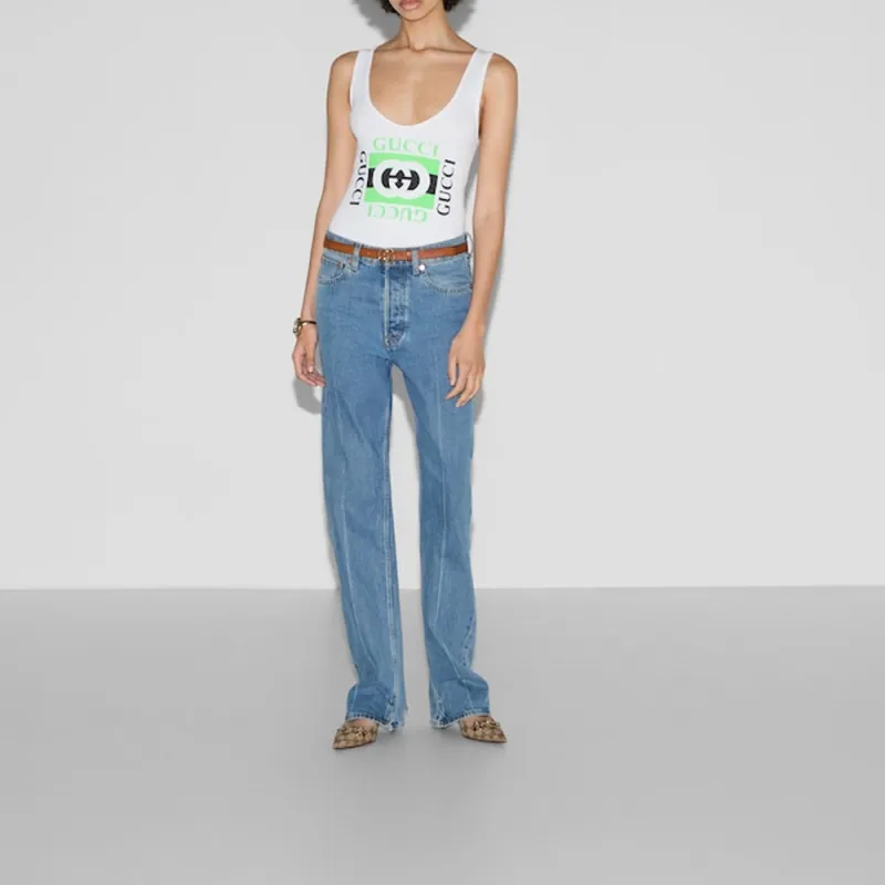 GUCCI Tank Tops Women's White-1