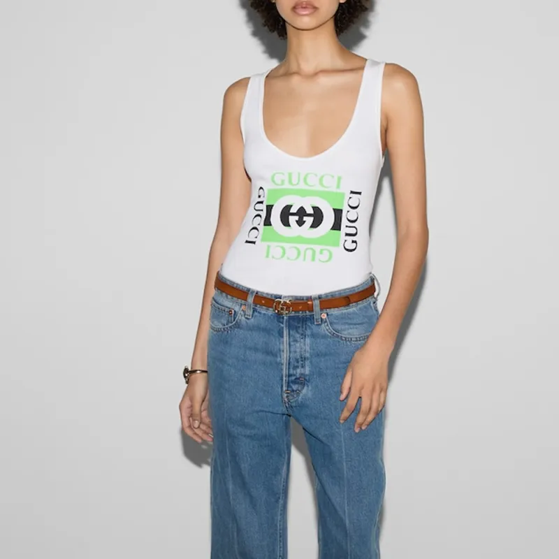 GUCCI Tank Tops Women's White-2