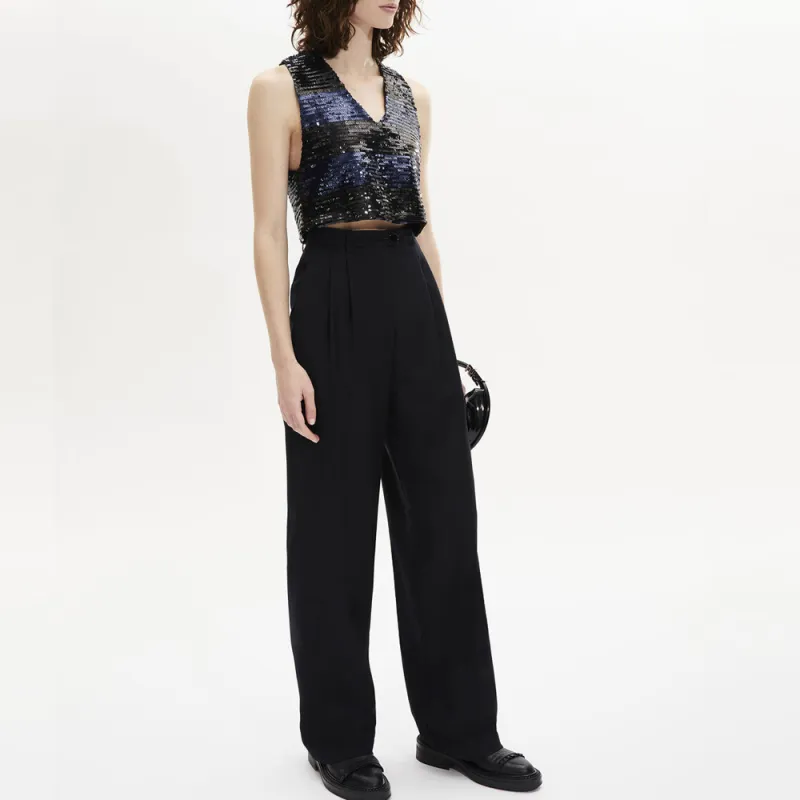 SONIA RYKIEL SS24 Casual Pants Women's Black-4