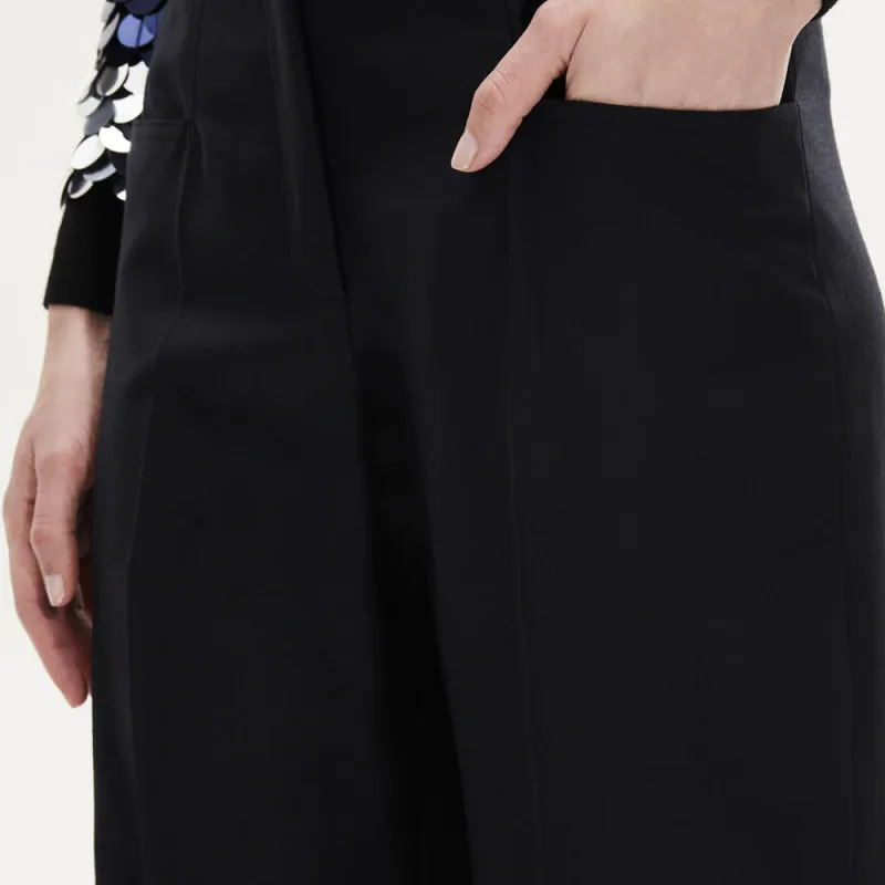Sonia Rykiel Straight Wool Tailored Trousers-5