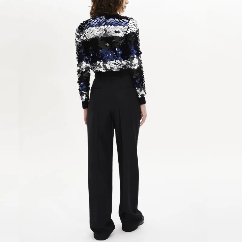 Sonia Rykiel Straight Wool Tailored Trousers-3