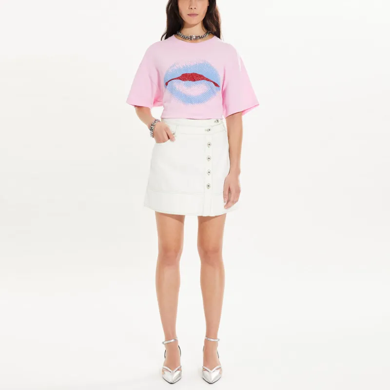 SONIA RYKIEL SS24 Denim Shorts Women's White-2