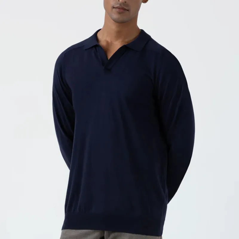 SUNSPEL SS24 Polo Shirt Men's Navy-1