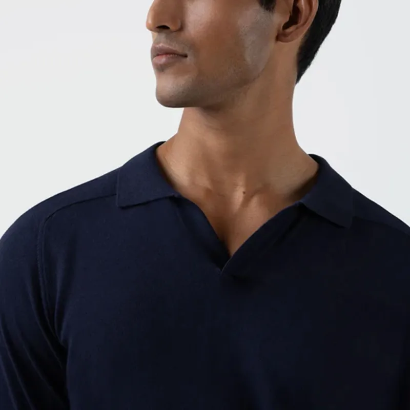 SUNSPEL SS24 Polo Shirt Men's Navy-3