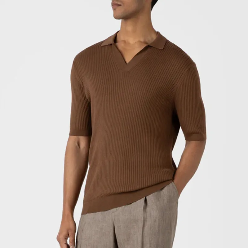 SUNSPEL SS24 Polo Shirt Men's Umber-1