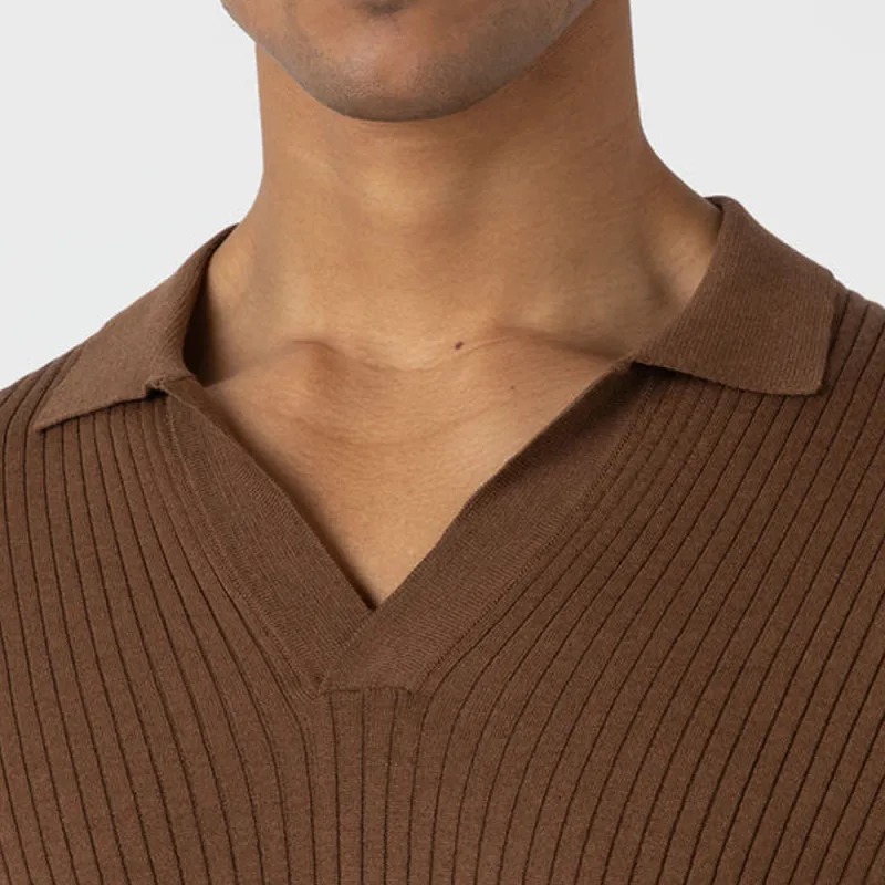 SUNSPEL SS24 Polo Shirt Men's Umber-4