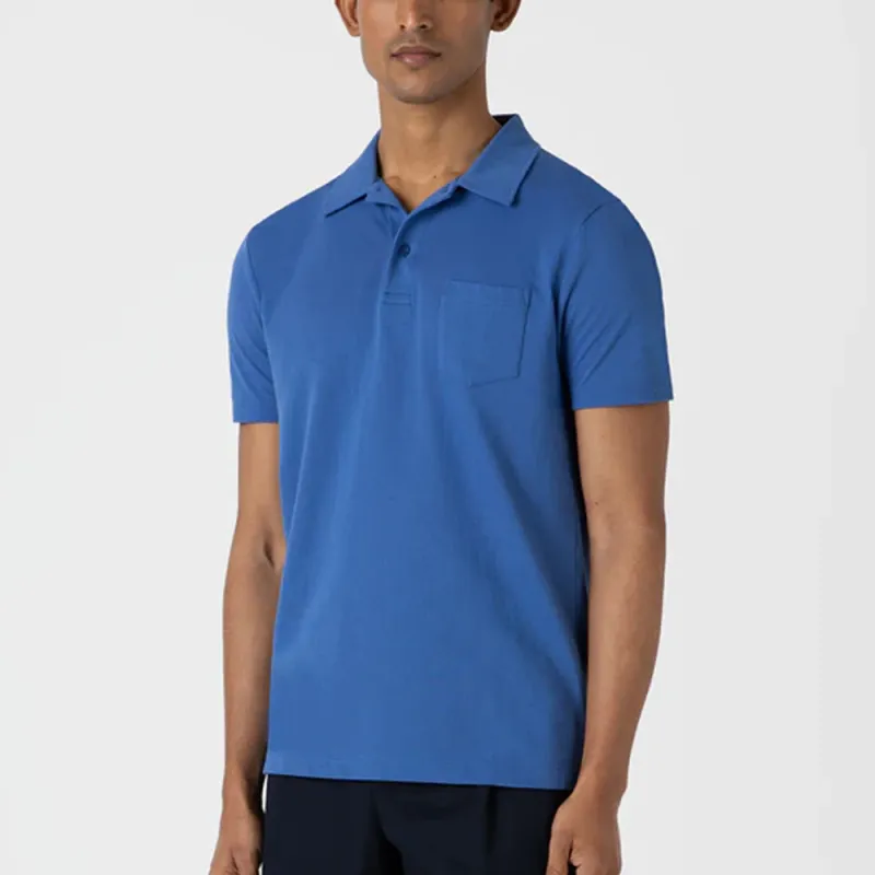 SUNSPEL Pocket Cotton Polo Shirt-3
