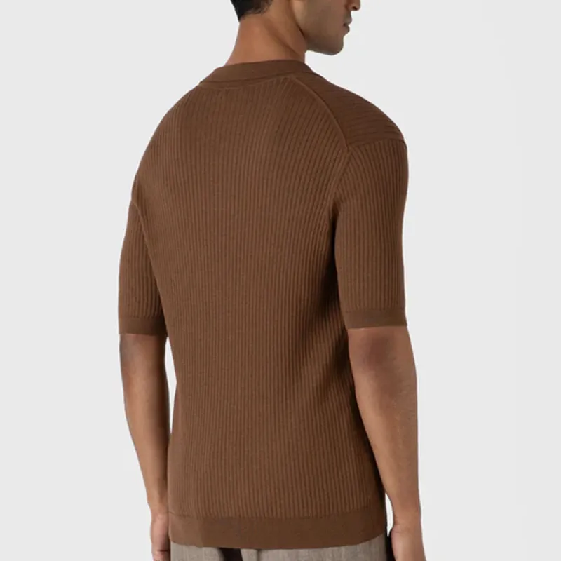 SUNSPEL SS24 Polo Shirt Men's Umber-2