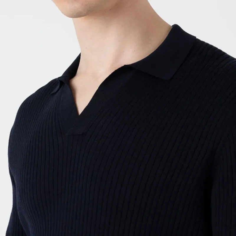 SUNSPEL SS24 Polo Shirt Men's Navy-4