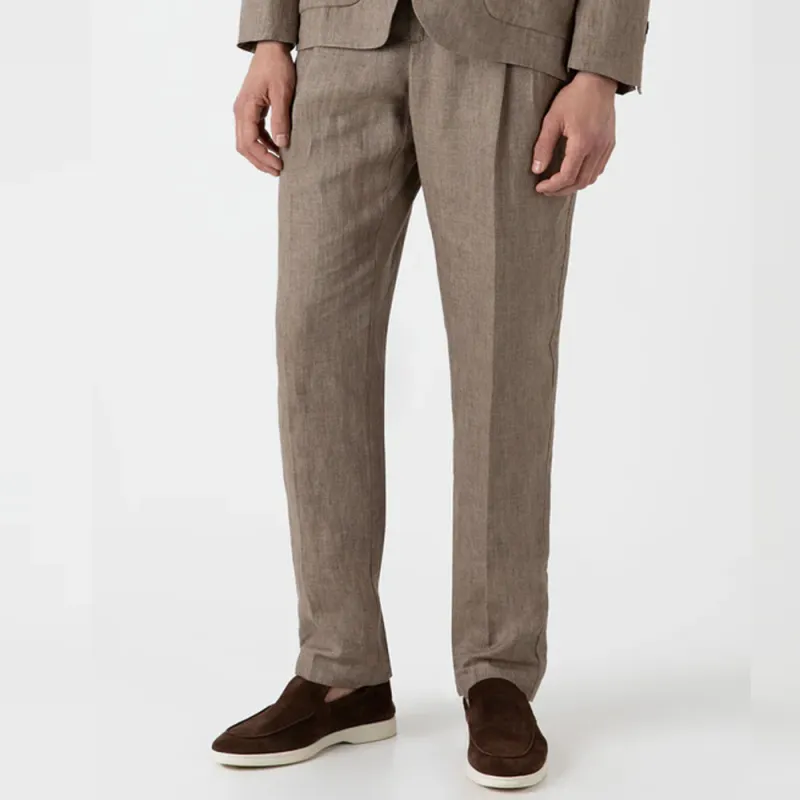 SUNSPEL SS24 Casual Pants Men's Brown-2