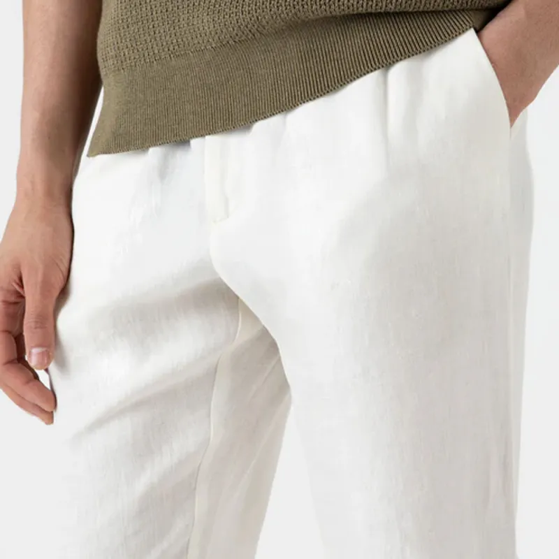 SUNSPEL SS24 Casual Pants Men's White-5