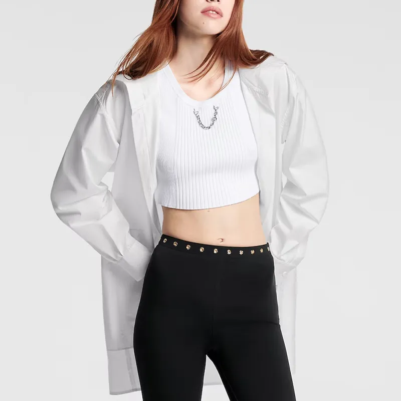 LOUIS VUITTON SS24 Long Sleeved Dresses Women's White-2