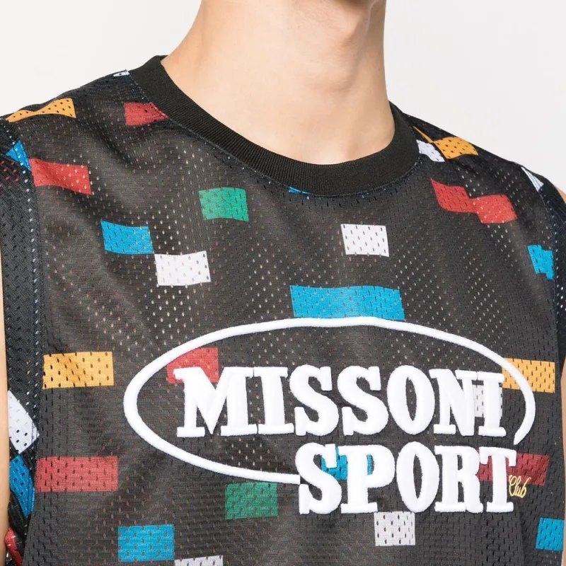 MISSONI Tank Tops Men Black-4