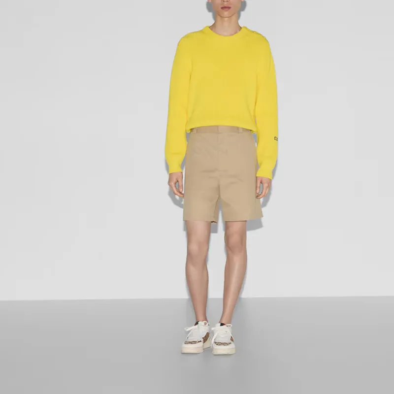 GUCCI Casual Shorts Men's Khaki-2