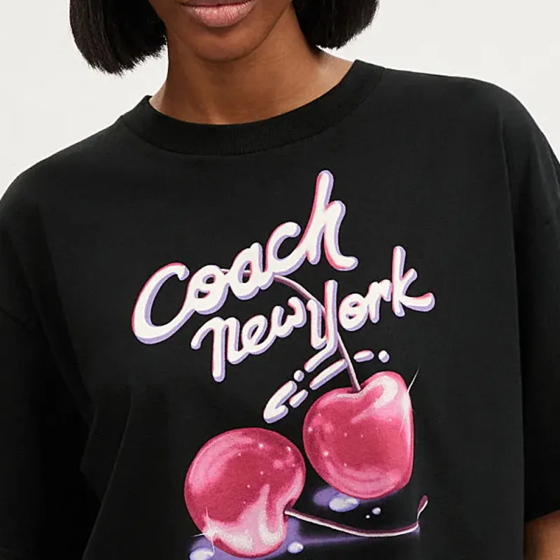 COACH T Shirts Women's Black-3
