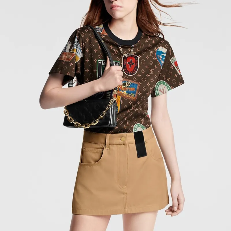 LOUIS VUITTON Casual Short Skirts Women's Brown-3