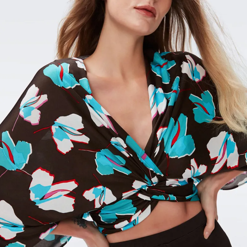 DVF Diane Von Furstenberg Shirt Women's Blue-5