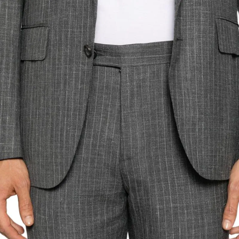 Canali Checked Single-breasted Suit-4