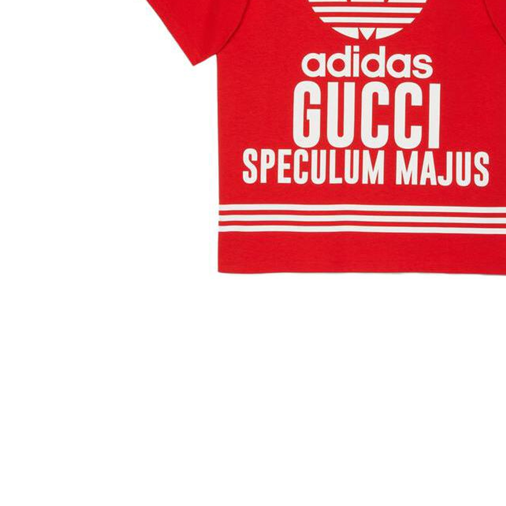 GUCCI x Adidas SS23 T-Shirt Men's Red - POIZON
