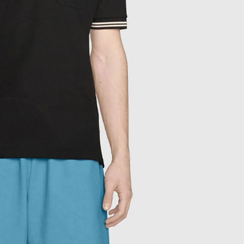 GUCCI Polo Shirts Men Black-4