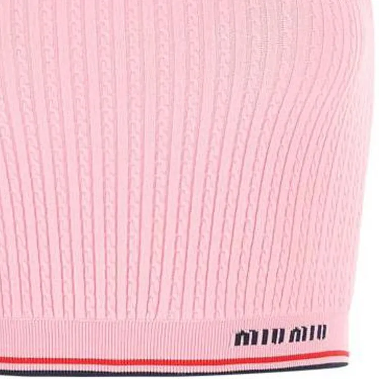 MIU MIU FW22 Tank Top Women's Pink-4