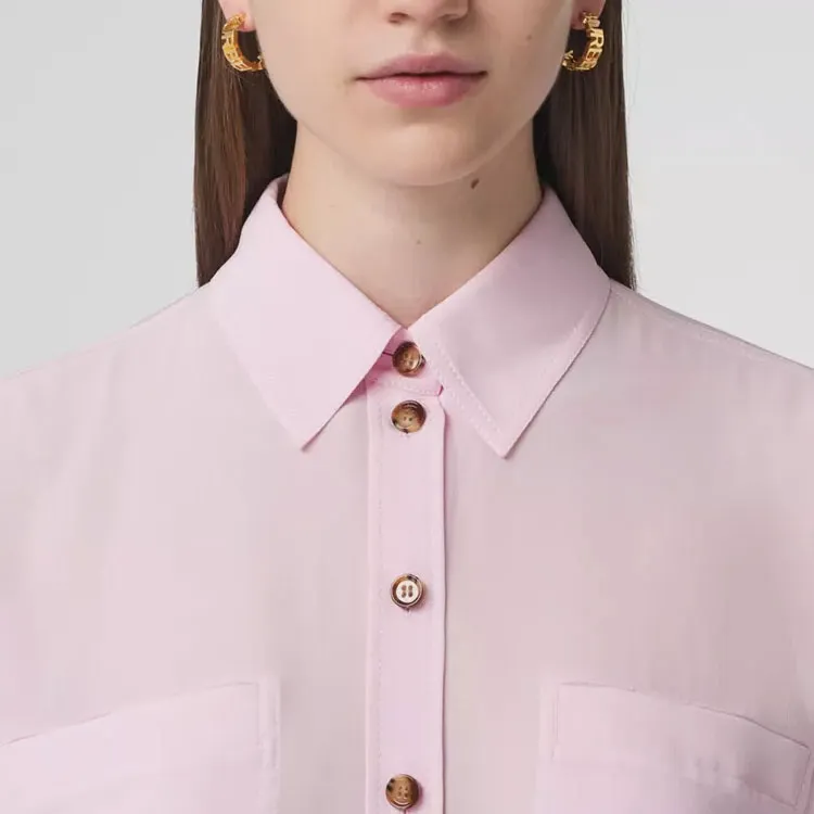 Burberry Shirt Women's Light Candy Pink-3