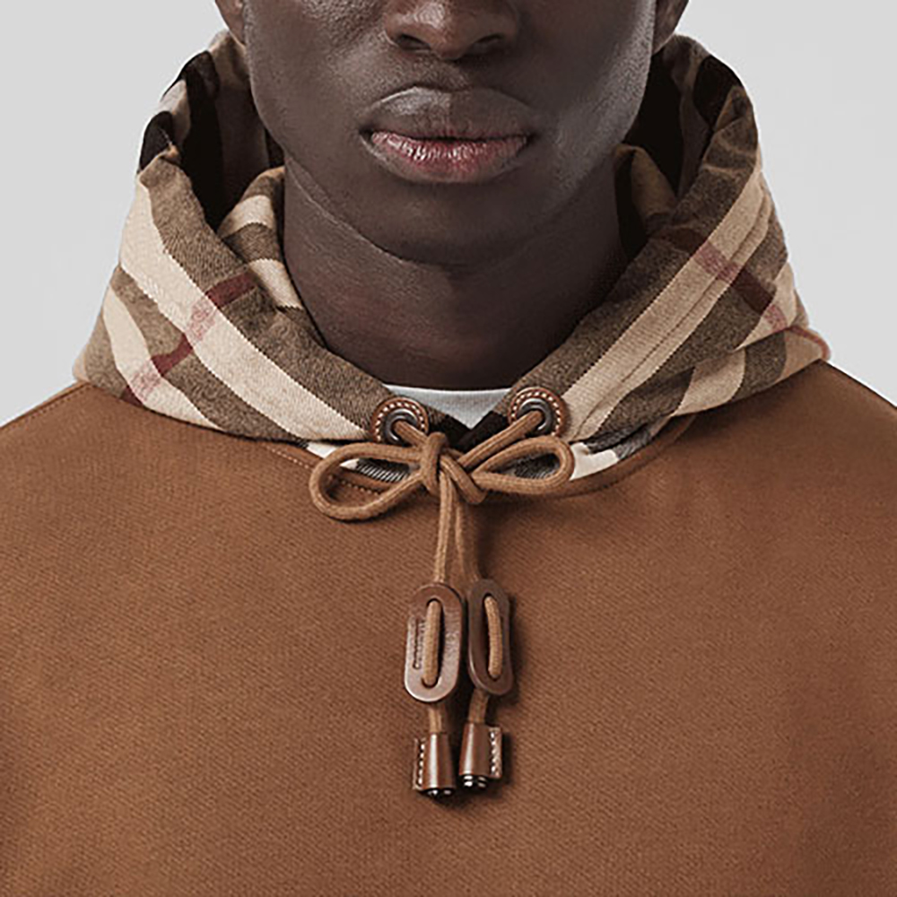 Burberry Check-hood Cotton-blend Hoodie - POIZON