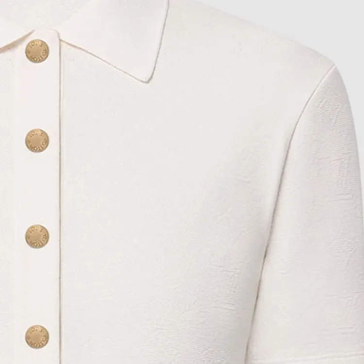 LOUIS VUITTON 1AFYSN Monogram Piqué Polo Top-4