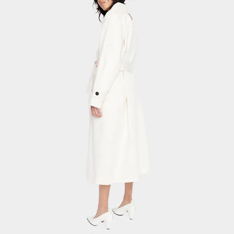 ARMANI EXCHANGEAE FW22 Trench Coat Women's White-2