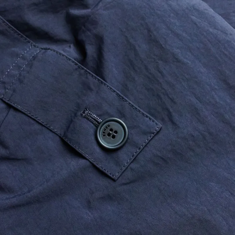 KENZO FW21 Trench Coat Men's Navy Blue-2
