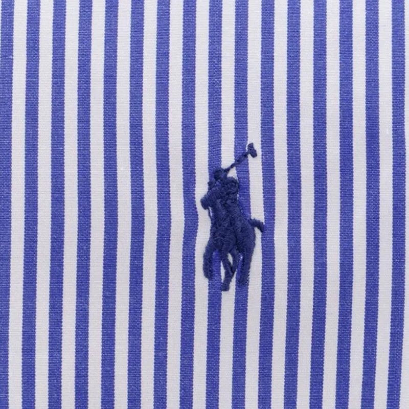 Polo Ralph Lauren Logo Embroidered Pinstriped Shirt-5
