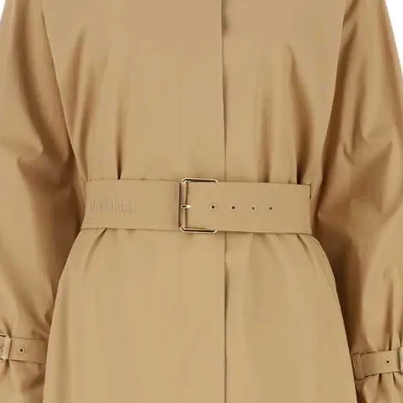 MaxMara Belted Collared Trench Coat-4