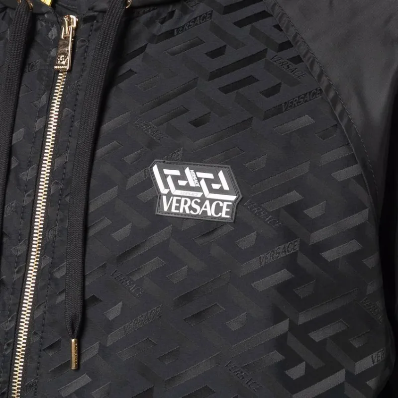 VERSACE Greca Printed Drawstring Jacket-5