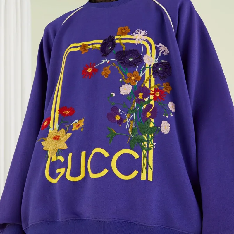 GUCCI Lovelight Series FW22 Sweater Men's Blue-6