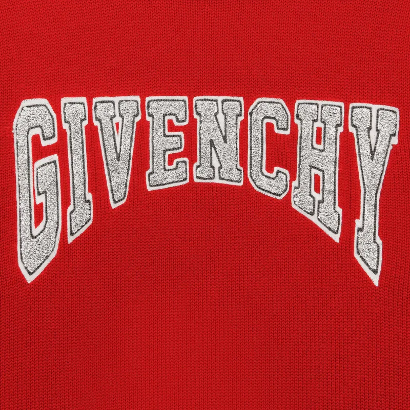 Givenchy College Embroidered Crewneck Sweater-3