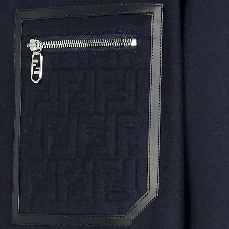 FENDI Jackets Men Blue-4