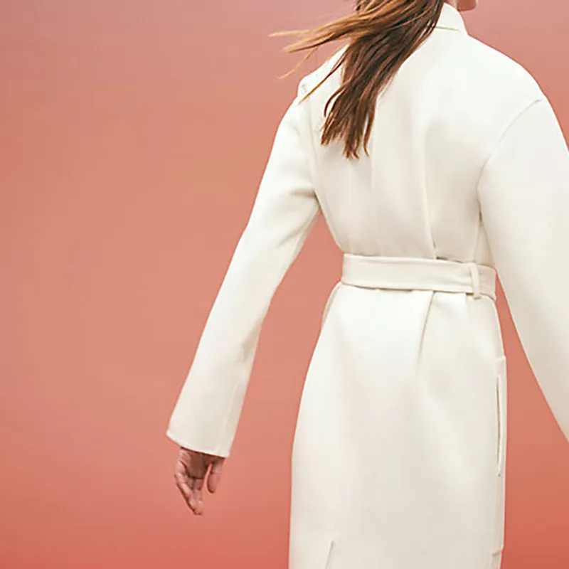 HERMES FW22 Coats Women's White-4