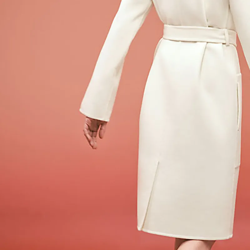 HERMES FW22 Coats Women's White-5